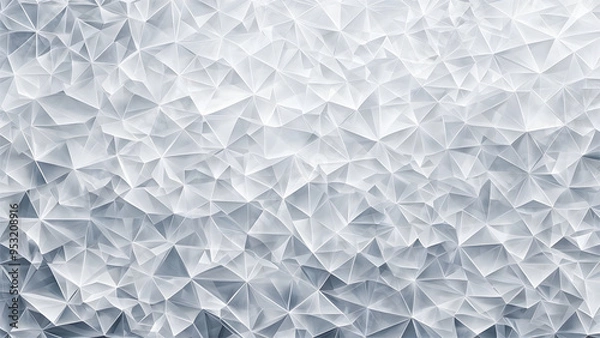 Fototapeta A white  geometric abstract background in diamond and triangle 