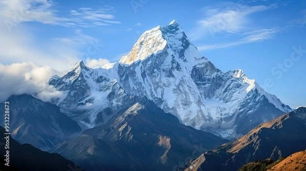 Fototapeta snow capped mountain wallpaper