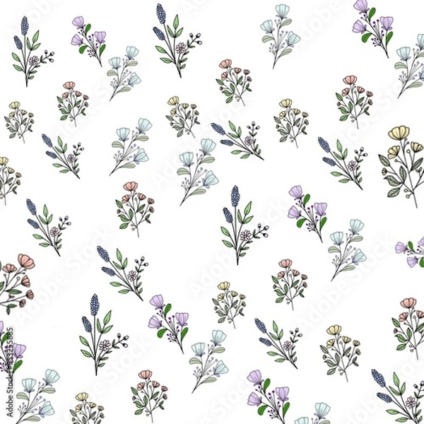 Obraz seamless floral pattern