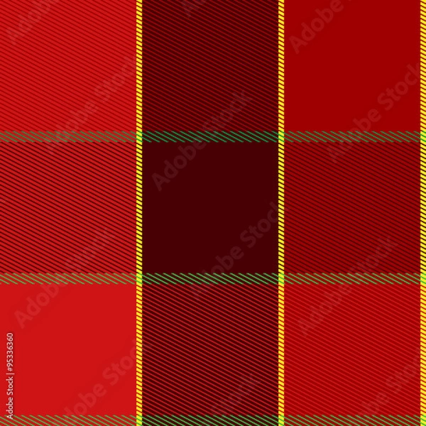 Obraz Checkered Plaid Vector Pattern