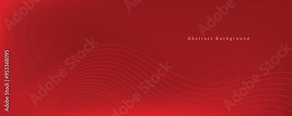 Obraz Abstract red wave background