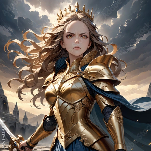 Obraz woman with a sword