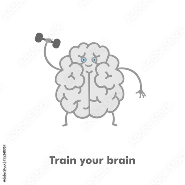 Fototapeta Train your brain picture