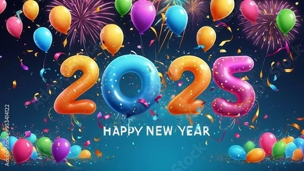 Obraz New year celebration banner