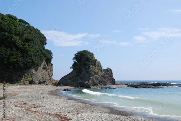 Fototapeta 綺麗な海と岩