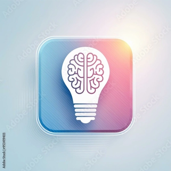 Obraz light bulb logo