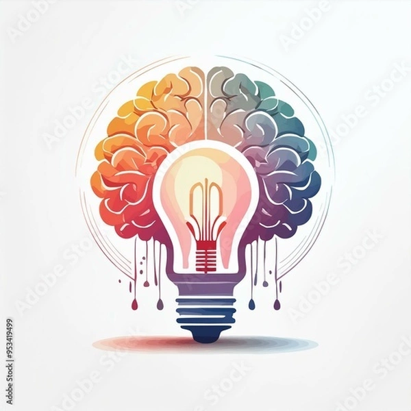 Obraz light bulb idea concept