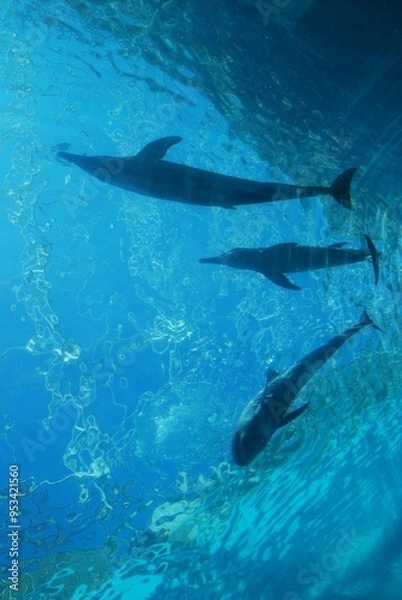 Fototapeta 水族館のイルカとクジラ
