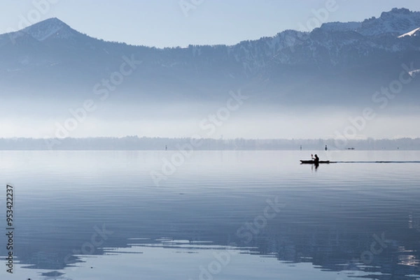 Fototapeta boat on the lake