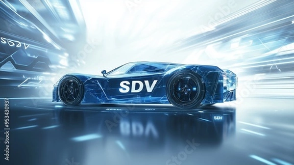 Fototapeta SDV, Software Defined Vehicle