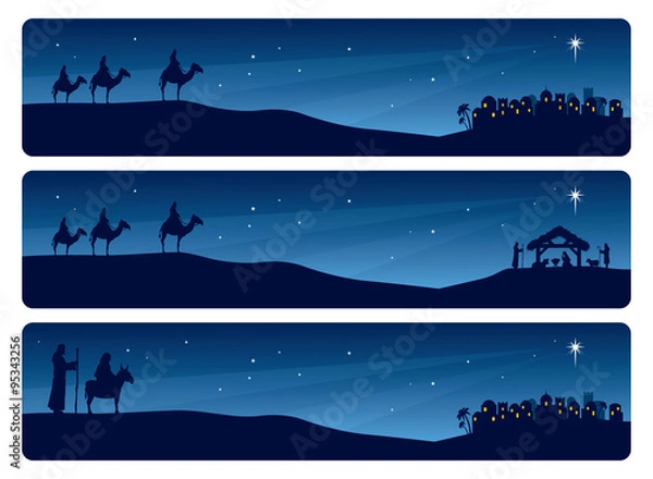 Fototapeta Nativity Banner