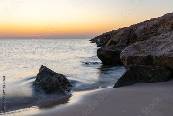 Fototapeta sunset on the beach