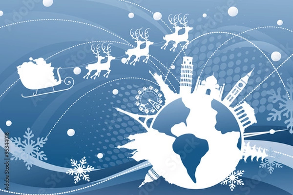 Fototapeta Santa's Route