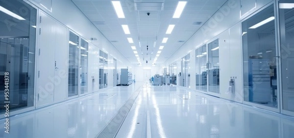 Fototapeta Cleanroom Corridor Interior