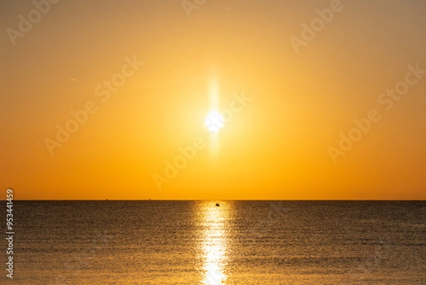 Fototapeta sunset over the sea