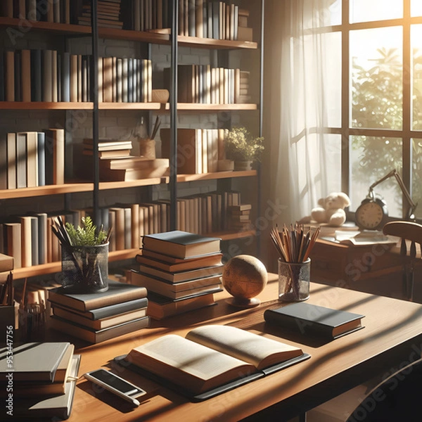 Fototapeta 서재 인테리어
