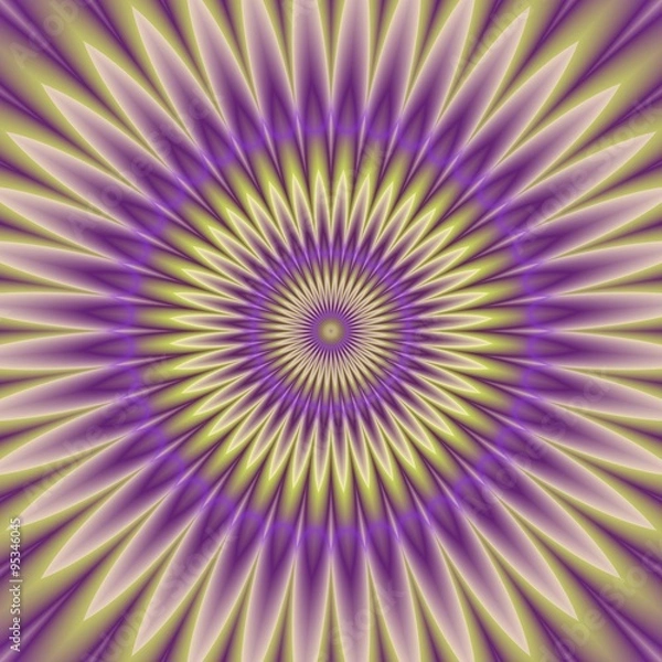 Obraz Psycho floral pattern generated texture