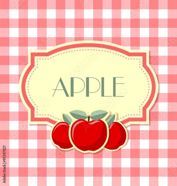 Obraz Retro apple label