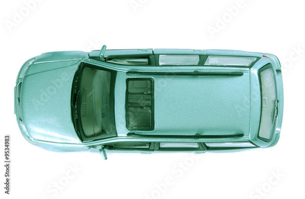 Fototapeta car from top