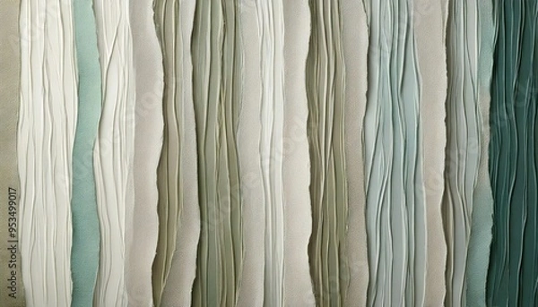 Fototapeta textural paper striped canvas with a smooth texture of paint and roughly cut uneven surface