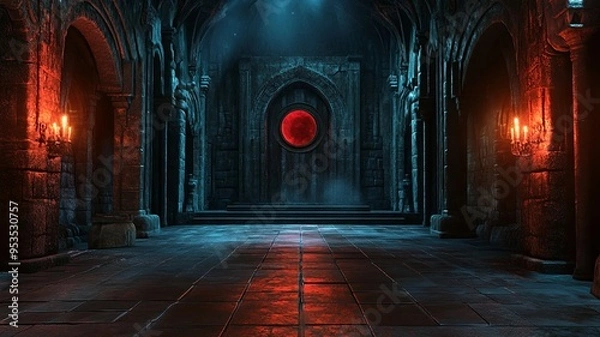 Obraz A dracula backdrop lighting stage night.