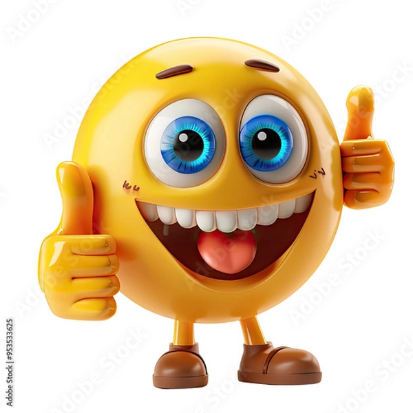 Obraz Emoji And Emoticon Transparent Backgrounds, Generative AI