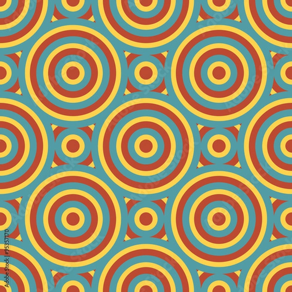 Obraz Retro Circles Seamless Pattern