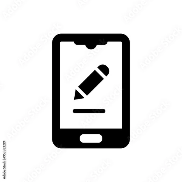 Fototapeta Mobile design icon