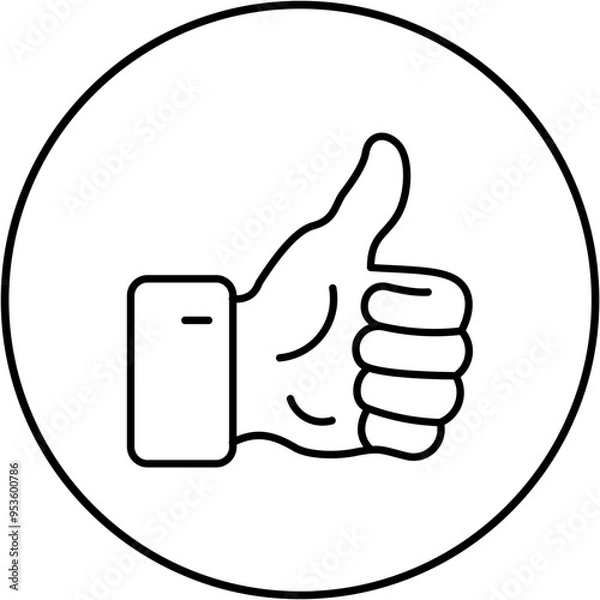 Fototapeta Like Icon