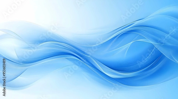 Fototapeta Abstract Blue Wavy Background