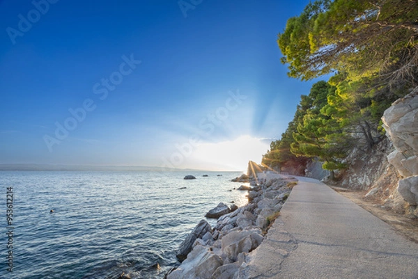 Obraz Brela, Croatia at the golden hour