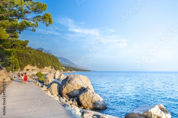 Obraz Brela, Croatia at the golden hour