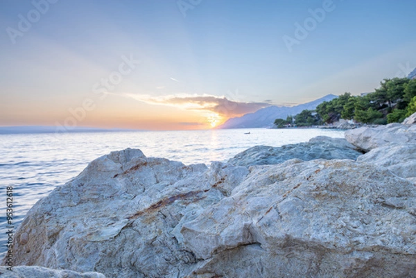 Obraz Brela, Croatia at the golden hour