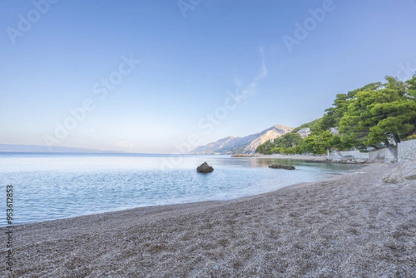 Obraz Brela in Croatia at the golden hour