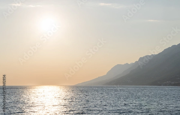 Obraz Brela, Croatia at the golden hour