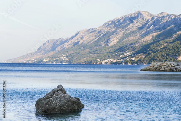 Obraz Brela in Croatia at the golden hour
