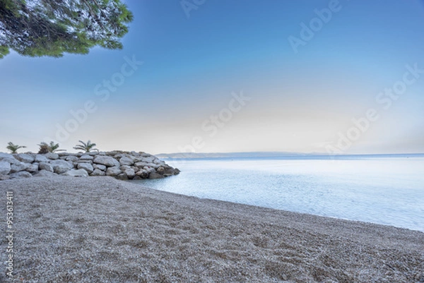 Obraz Brela in Croatia at the golden hour