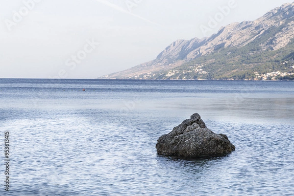 Obraz Brela in Croatia at the golden hour