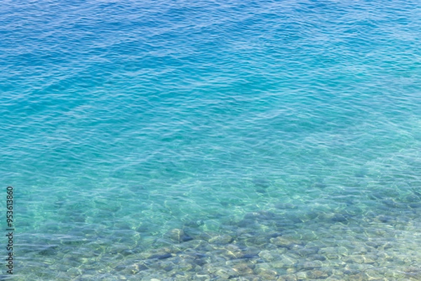 Obraz Clear water in Croatia, Brela