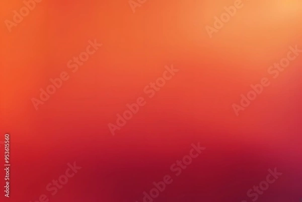 Fototapeta A smooth gradient background transitioning from deep red to bright orange, AI Generated