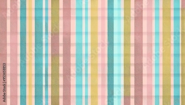 Fototapeta レトロなギンガムチェックの壁紙