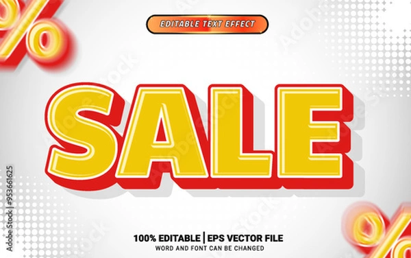 Fototapeta 3d cartoon fun bold text effect