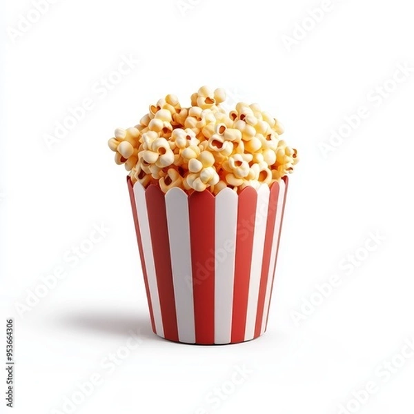 Obraz Isometric Illustration of 3d popcorn shop icon