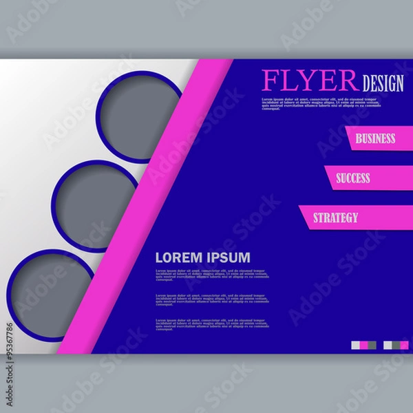 Obraz Background concept for horizontal flyer
