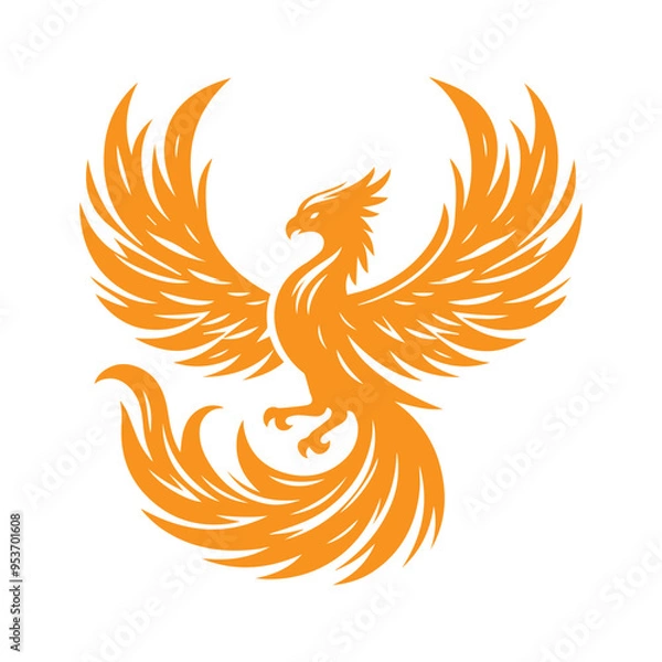 Obraz awesome phoenix  logo illustration