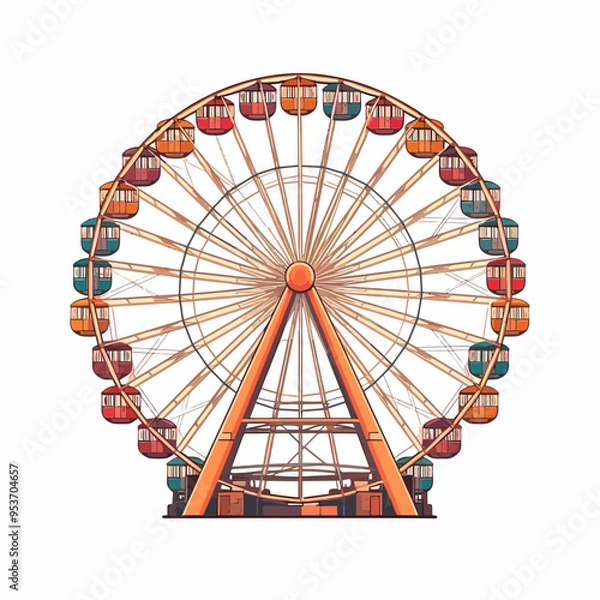 Obraz ferris wheel in the park