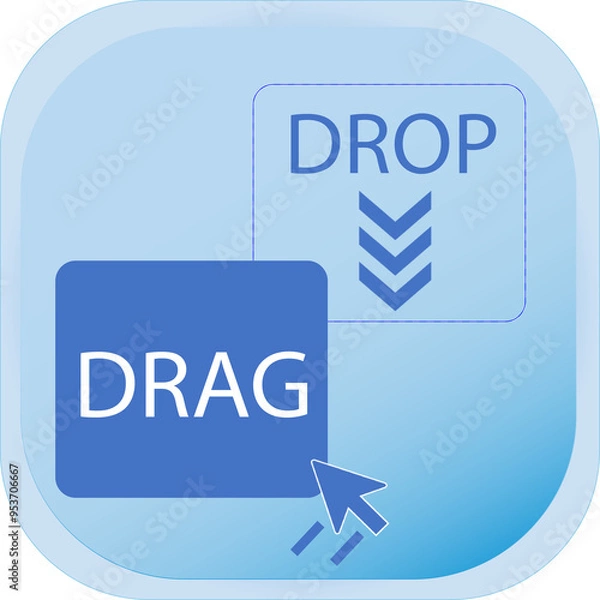 Obraz Drag and Drop Icon