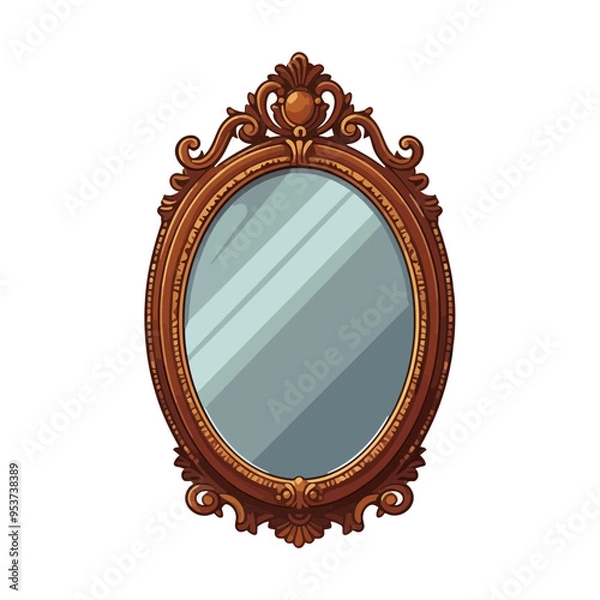 Obraz antique mirror frame
