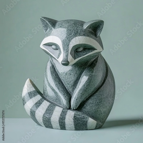 Obraz Raccoon sculpture
