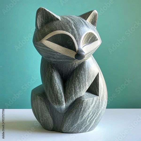 Obraz Raccoon sculpture